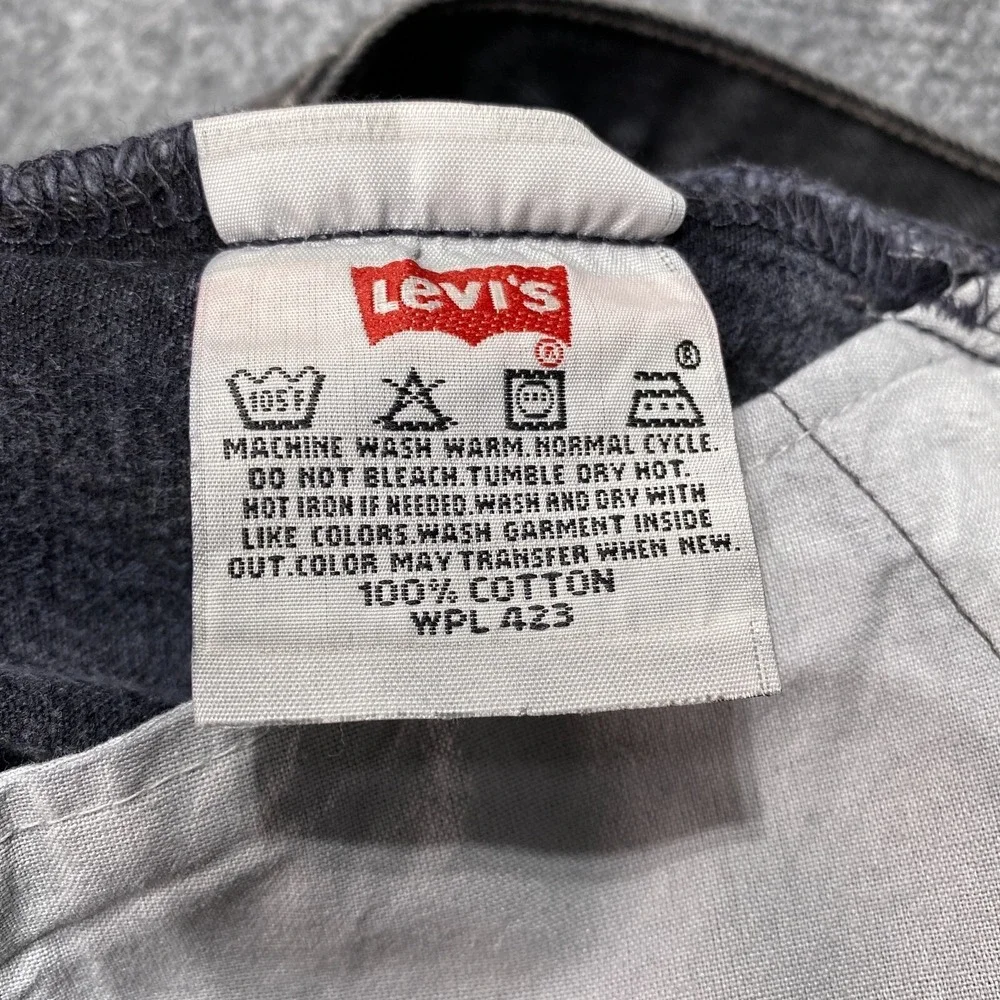Vintage Levis Jeans Men‎ 34x34 Black 501 Button Classic Straight Y2K Tag 36x34